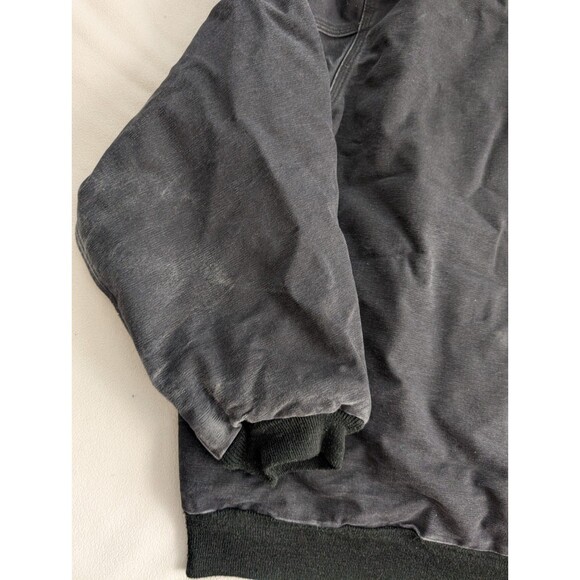 Carhartt FR Jacket Mens Size 3XL Black 101621 Hooded Workwear Quilt Lined - Picture 9 of 15